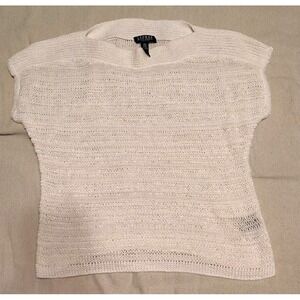 Lauren Ralph Lauren Green Label Cable Knit Short Sleeve‎ Sweater Petite Medium
